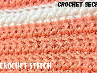 Crochet stitch for blanket , beginner friendly stitch #crochetSecrets #crochetstitch غرزة بطانية#