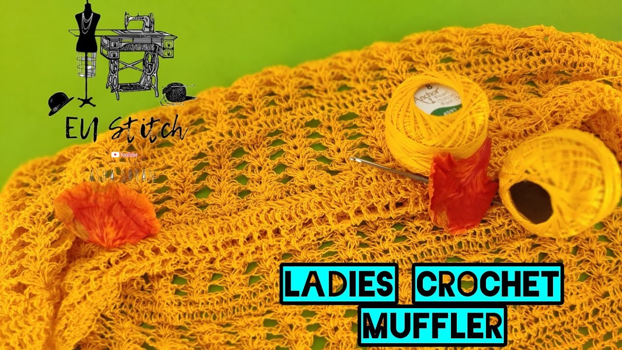 EU Stitch- crochet muffler by Asha Saran