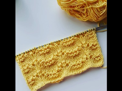 Motivo ondulato ai ferri n° 99. knitted wavy pattern. patron ondulado tejido