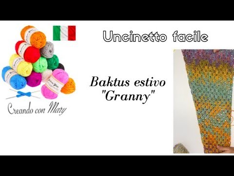 Baktus uncinetto "granny" - Tutorial passo a passo