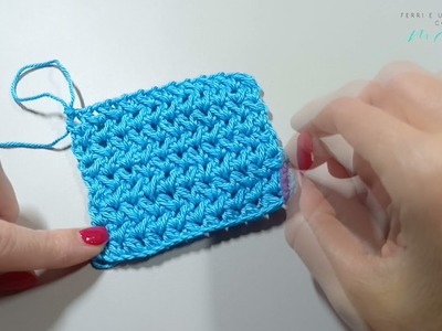 Mezza maglia alta appaiata tutorial uncinetto.crochet ????Ferri e uncinetto con Mari????