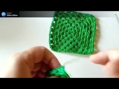 Crochet mattonella granny quadrata  forata