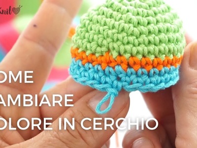 COME CAMBIARE COLORE IN CERCHIO | Uncinetto