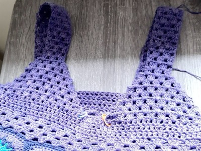 Crochet- 3° Parte  Top Lavanda