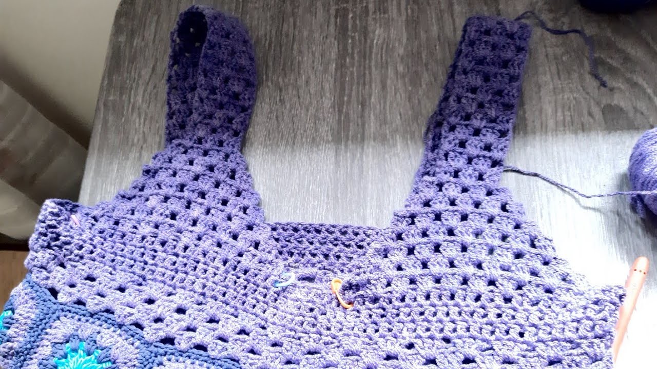 Crochet- 3° Parte  Top Lavanda