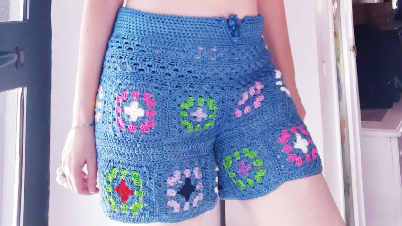 Crochet- Granny jeans pantaloncini