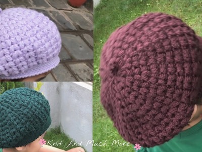 Baby Cap Knitting New Design (2-3 Year) || Baby Cap Crochet || Topi Design || Topi Bunai