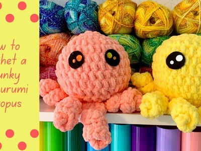 Chunky Amigurumi Octopus Crochet Pattern Tutorial, Free Crochet Pattern