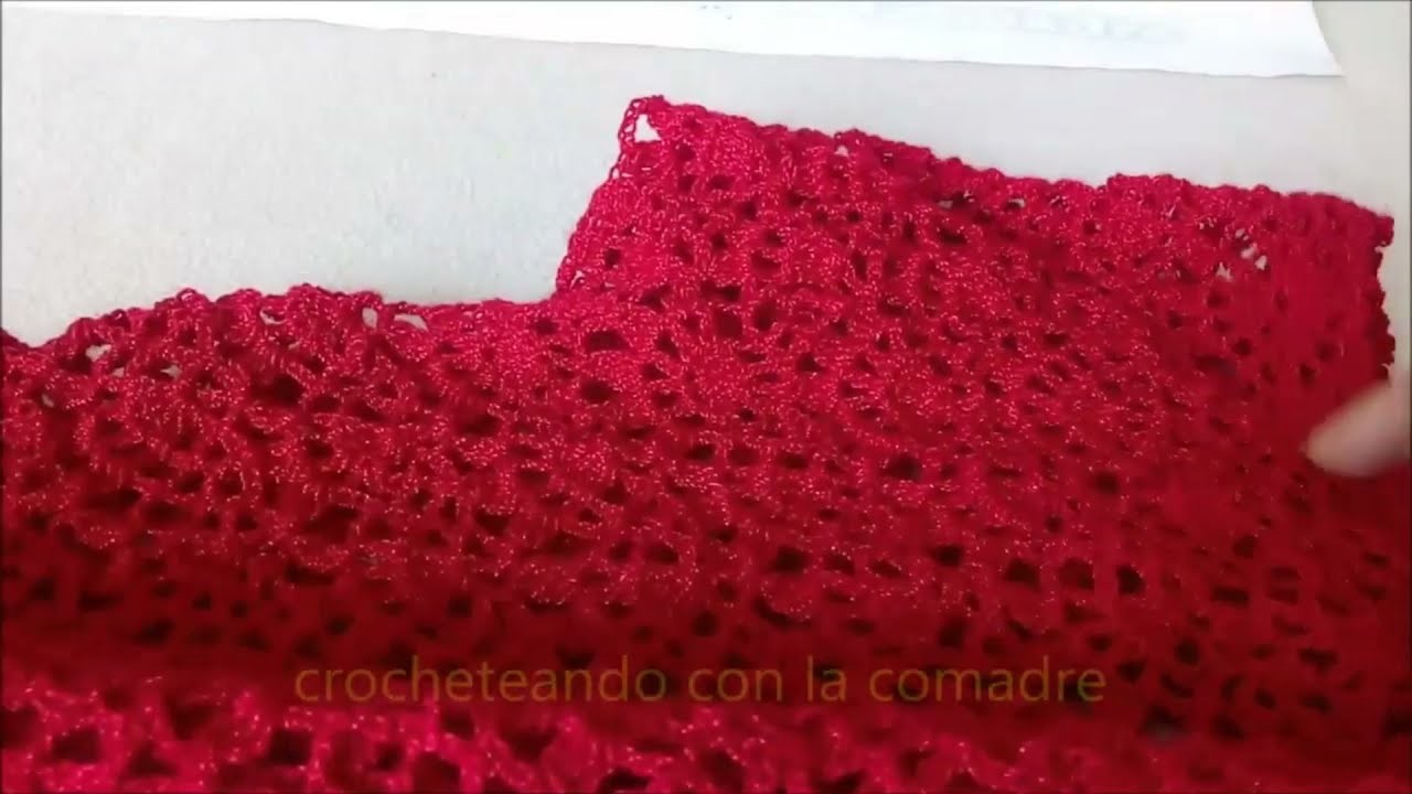 Como tejer manga para blusa a Crochet (Petalos)