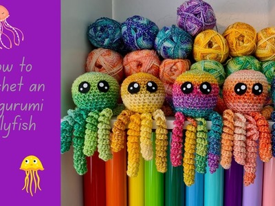 Jellyfish Crochet Pattern, Amigurumi Crochet, Free Crochet Pattern Tutorial