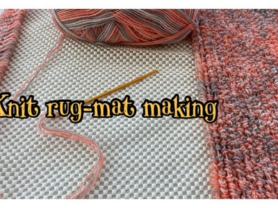 #knit rug-mat. #örgü kilim-paspas. Teppich Matte stricken. Tappetino in maglia. Estera tejid