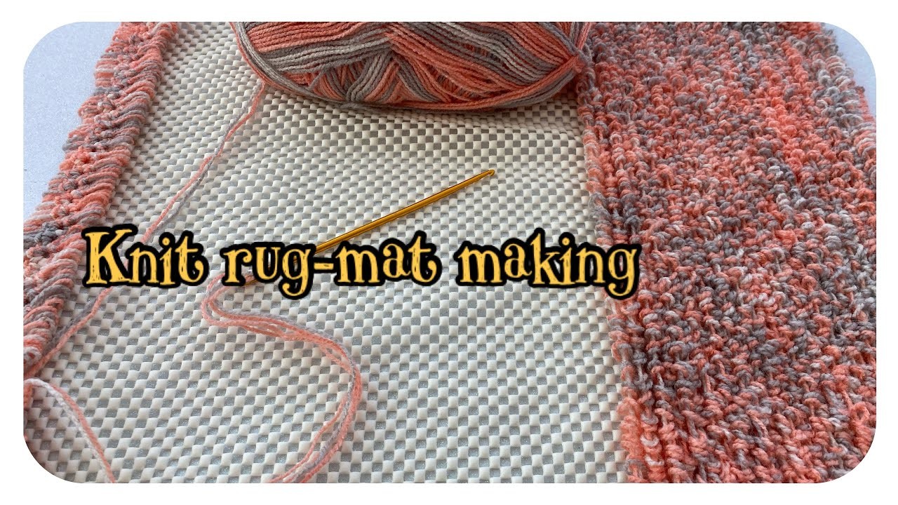 #knit rug-mat. #örgü kilim-paspas. Teppich Matte stricken. Tappetino in maglia. Estera tejid