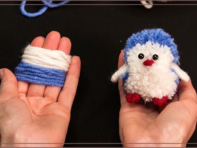 Molto semplice: puoi creare un giocattolo per pinguini con i fili per maglieria!