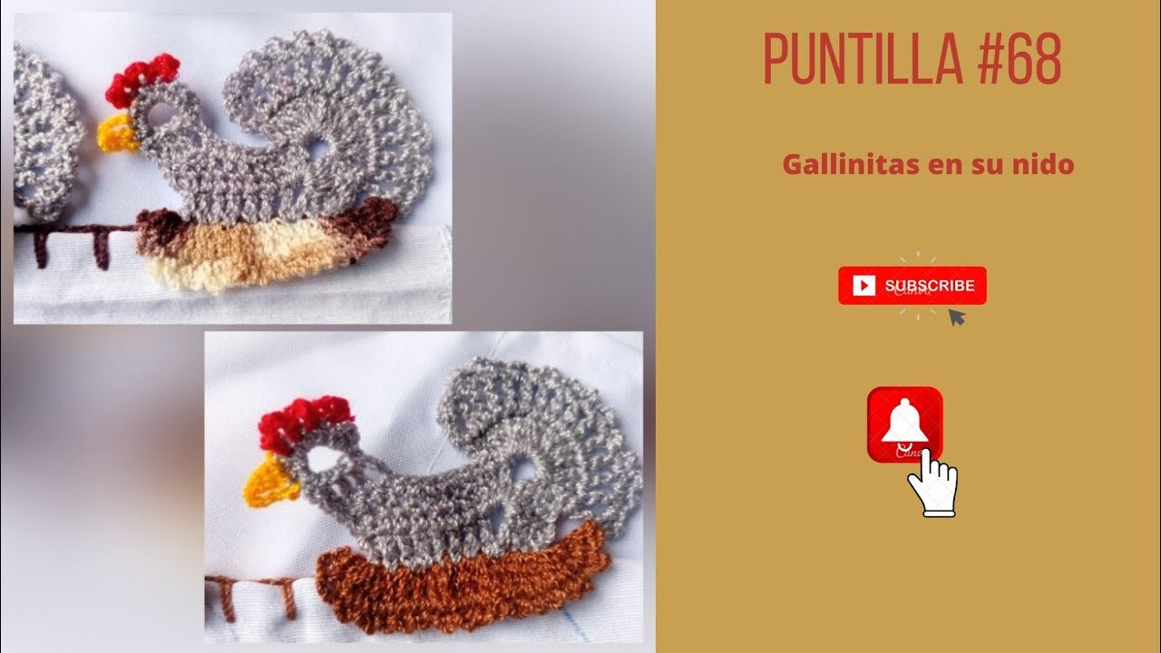 PUTILLA #68???? GALLINITAS EN SU NIDO???? crochet