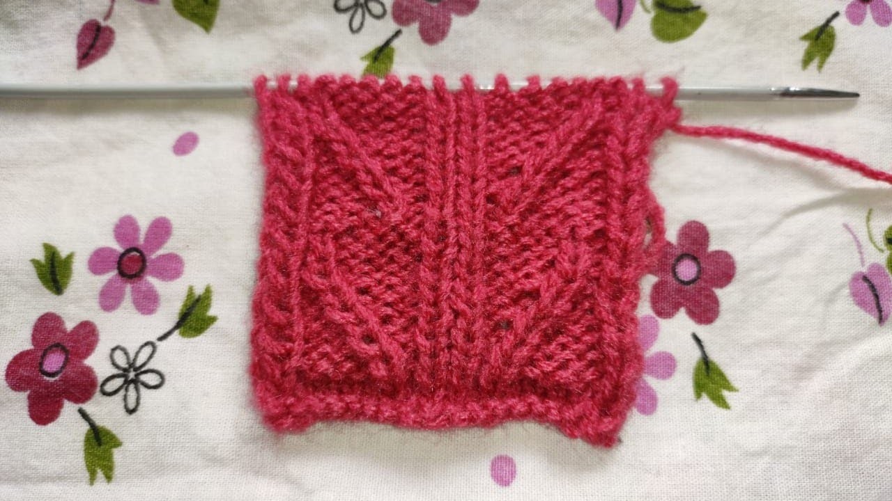 Single color तिरछा knitting pattern????
