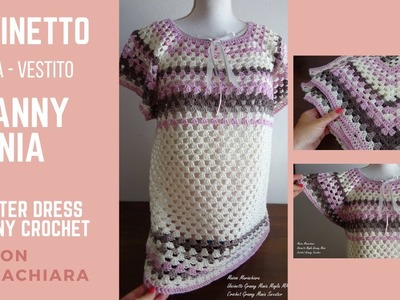 Uncinetto Maglia Granny Mania Crochet Granny Sweater Ganchillo Blusa maisonmariachiara