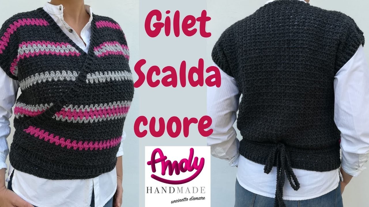 Gilet Scalda Cuore Uncinetto Facile Andy Handmade