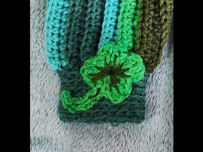 Quadrifoglio all' uncinetto , crochet four-leaf clover #quadrifogliouncinetto #hademade #crocheteasy