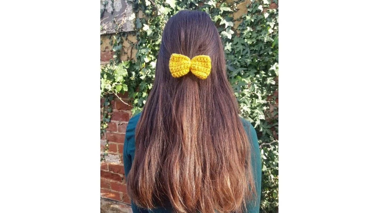 TUTORIAL: Come realizzare un fiocco per capelli ad uncinetto.Fiocco per capelli.Crochet hair bow!