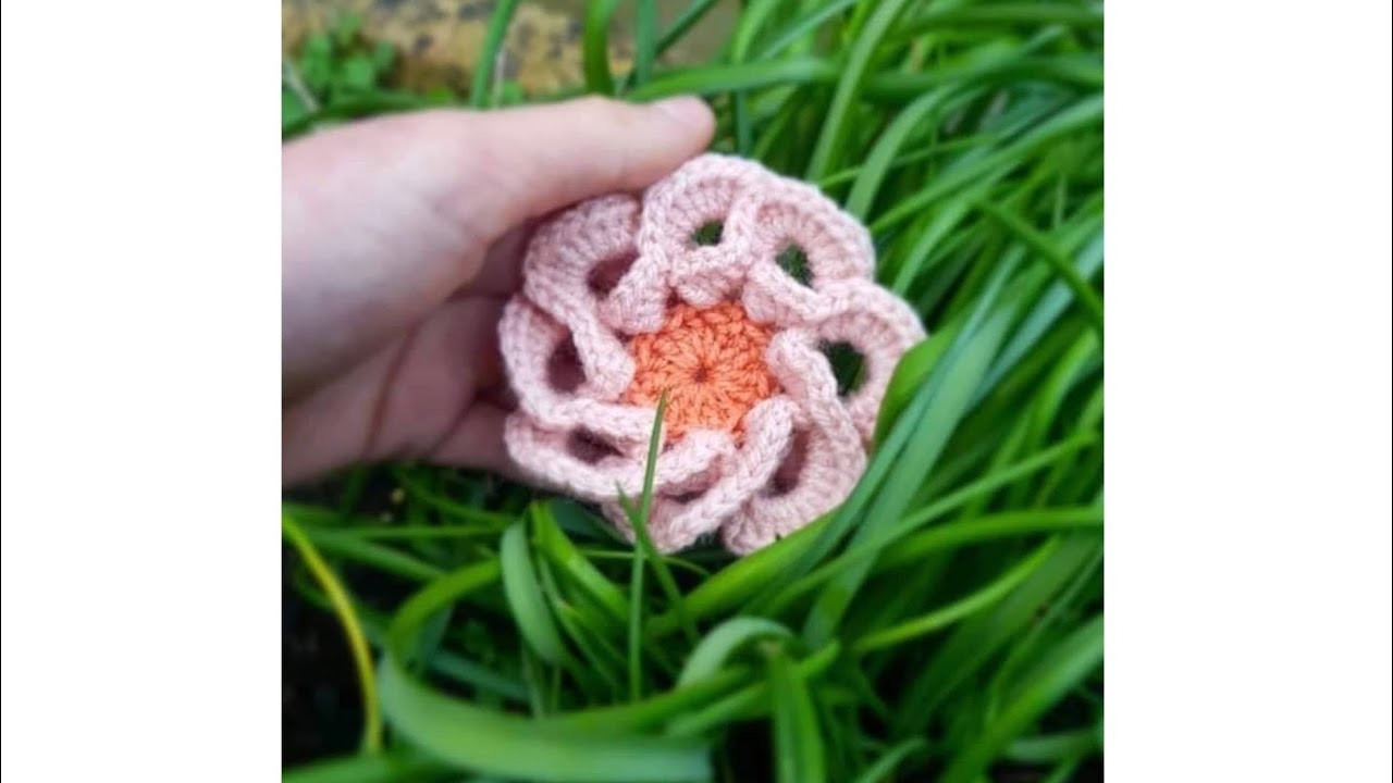 TUTORIAL: Fiore multi petali ad uncinetto.Fiore 3D ad uncinetto.3D crochet flowers multi petals!
