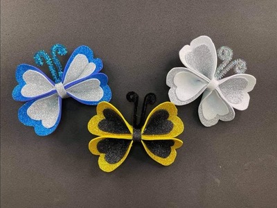 DIY.Come creare Farfalle ornamentali di Gomma Eva Fommy Foamy Foami Fomi. Mariposas Butterflies