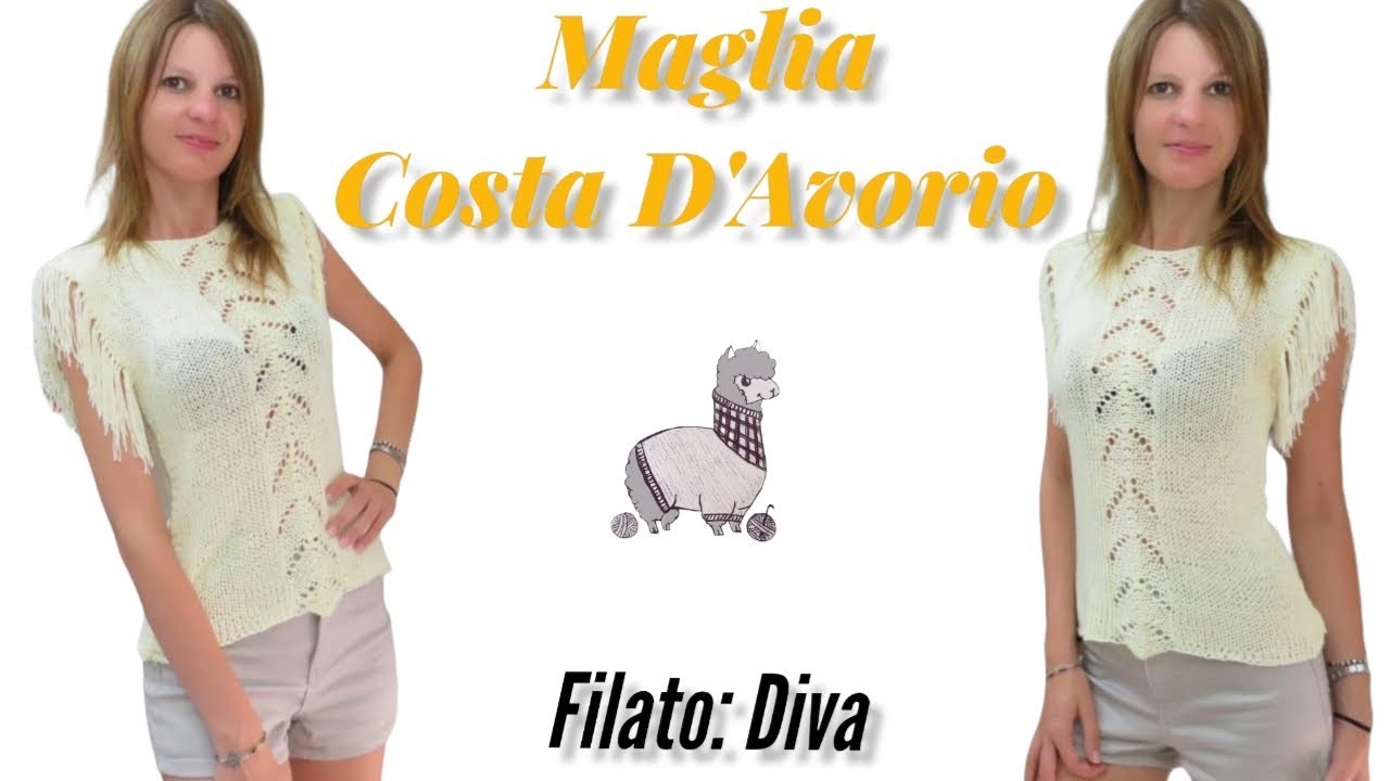 Maglia Costa D'Avorio. Knitted shirt. Suèter Tejendo