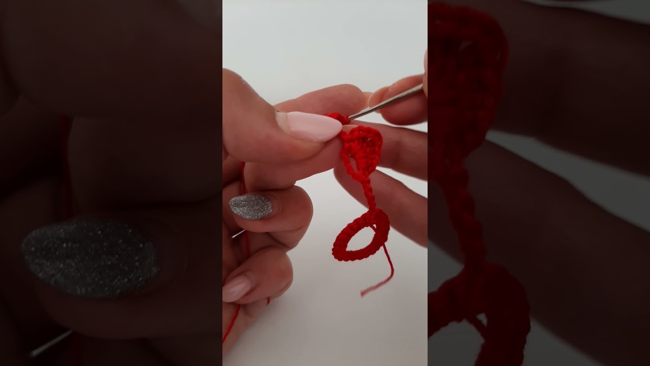 Braccialetto con cuori uncinetto tutorial