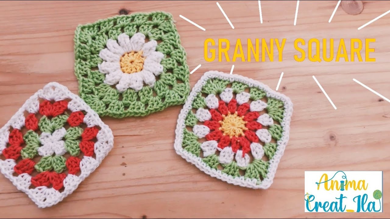 Granny squares   piastrelle uncinetto crochet - Anima creatila