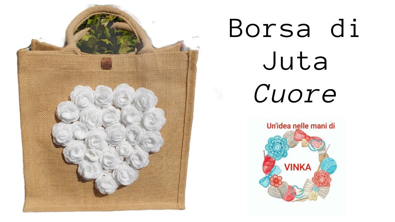 Tutorial Borsa di Juta cuore