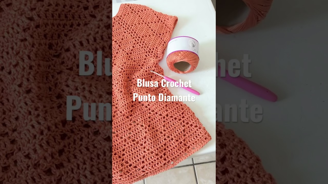 Blusa punto Diamante - Crochet