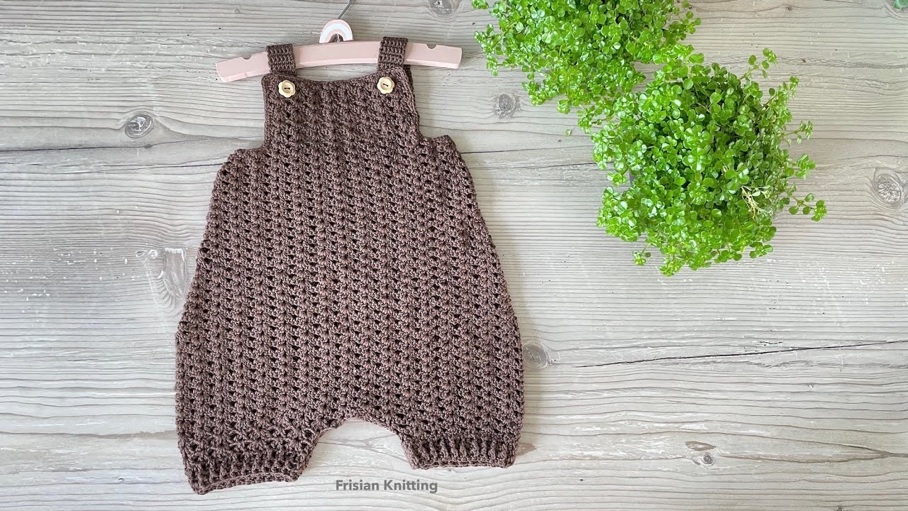 Crochet baby romper Alice | app. 2 - 4 months | how to crochet | beginner