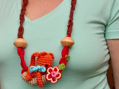Crochet- Spiegazione collana con gattino #amigurumi #necklace #crochet