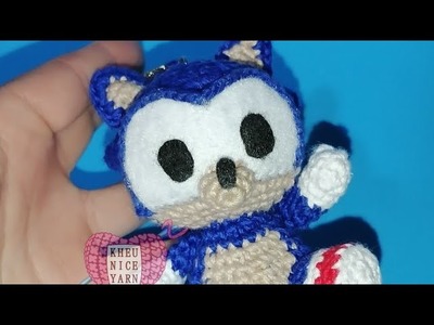 Sonic llavero baby parte 1 y 2 crochet tutorial