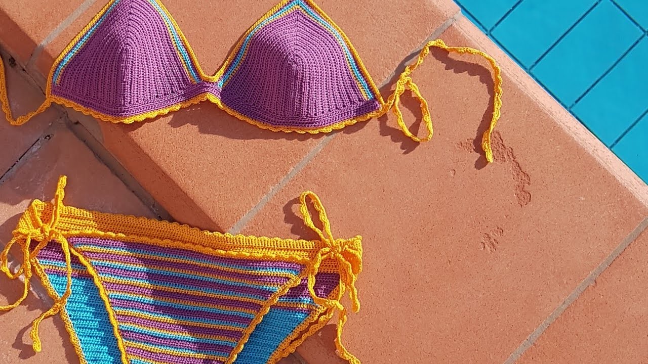 Bikini all'uncinetto (modello Agosto 2021) parte 2