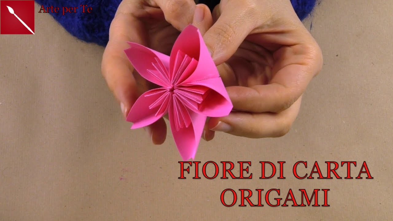 COME CREARE UN FIORE ORIGAMI (Origami.scrapbooking) Arte per Te