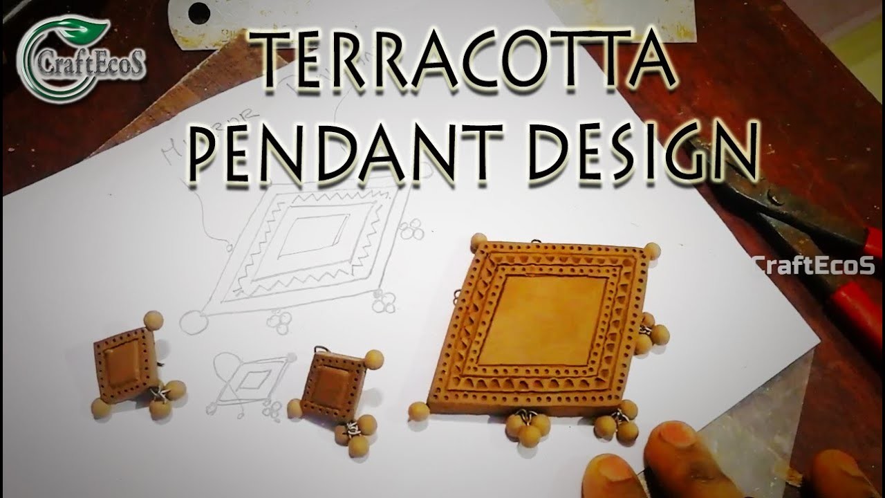MDL PNDT : 0016 Terracotta Pendant #KuteKammals #TerracottaTutorials #ExtrasAviyal