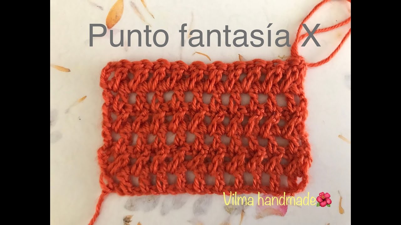 PUNTO FANTASIA #14  a crochet en X