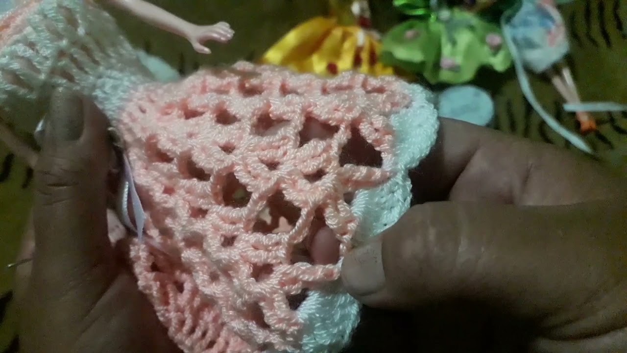 40: bestido para muñeca barbie a crochet paso a paso