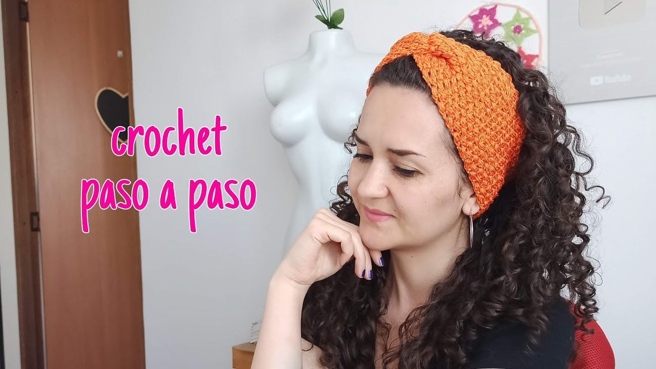 Vincha - Balaca a crochet. punto frijol