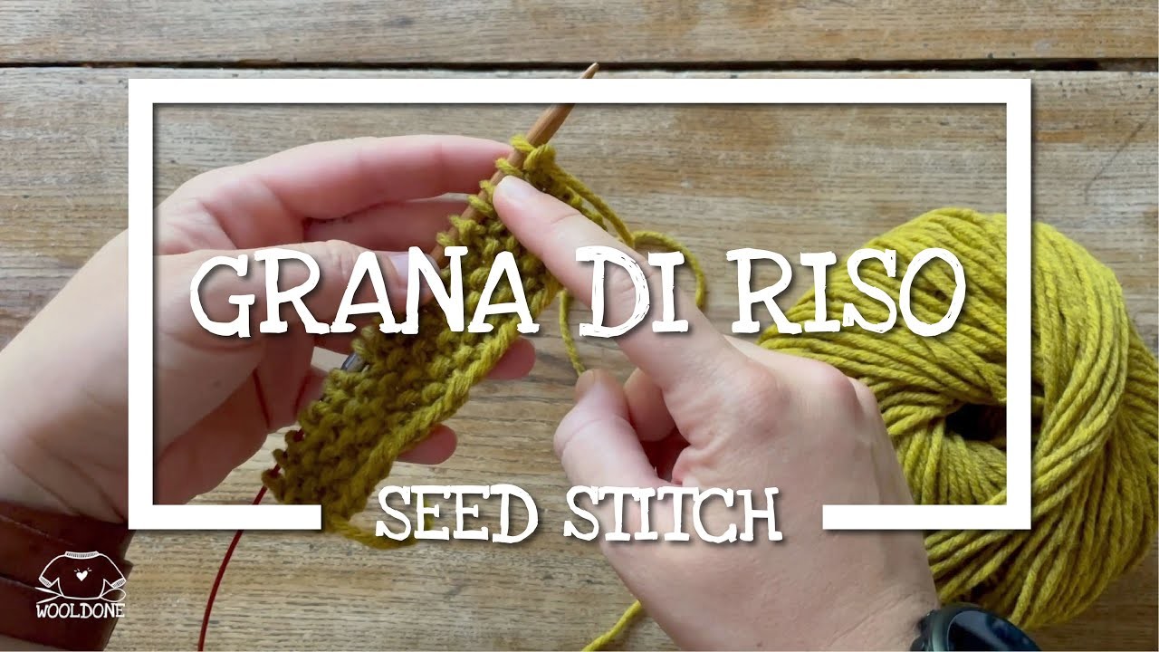 Lavoro a maglia: il Punto Grana di Riso o Seed Stitch