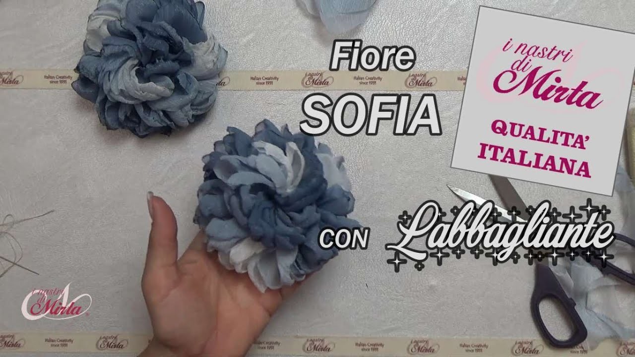 SOFIA  fiore con  LABBAGLIANTE  by I Nastri Di Mirta