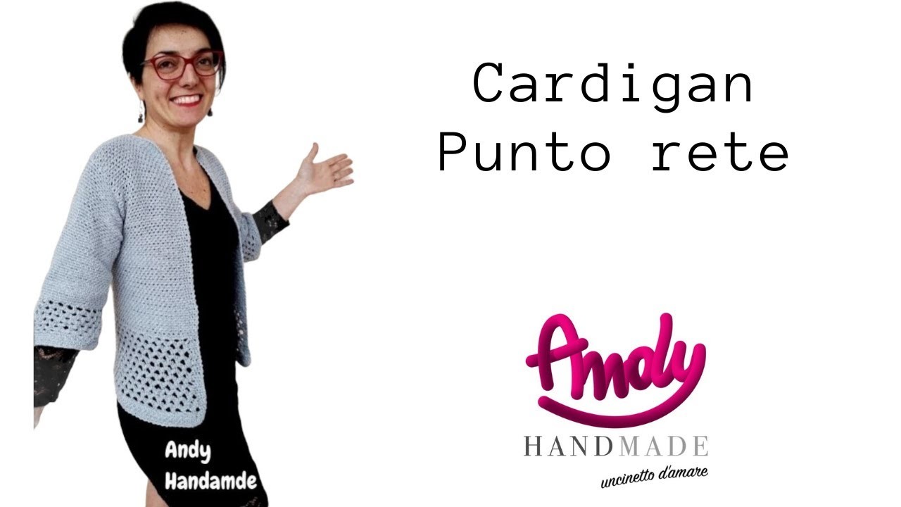 Tutorial Cardigan Punto rete doppia