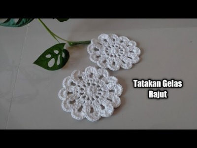 Crochet | Coaster | Tutorial Tatakan Gelas Rajut