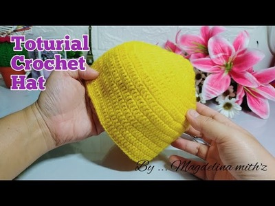 Crochet hat ~ Toturial Mengait topi