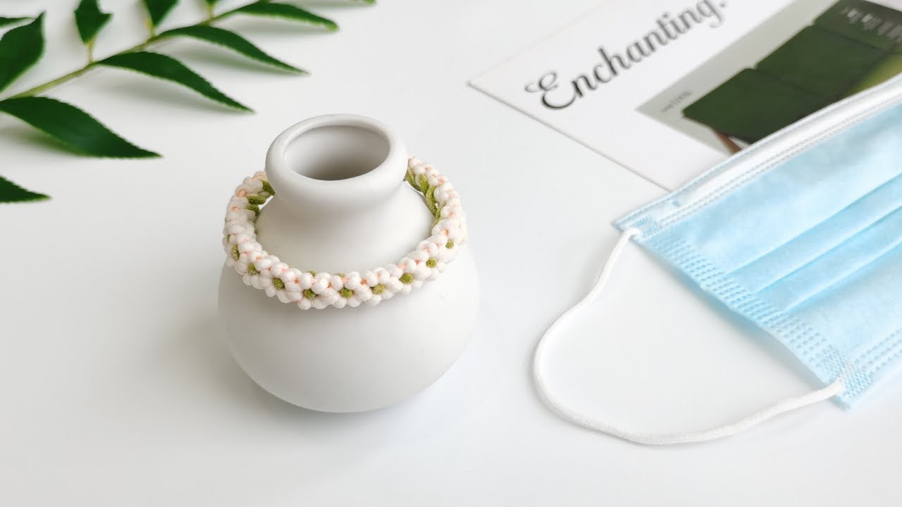 DIY Flower Macrame Bracelet|Paracord Knot Pattern Tutorial| Fashewelry