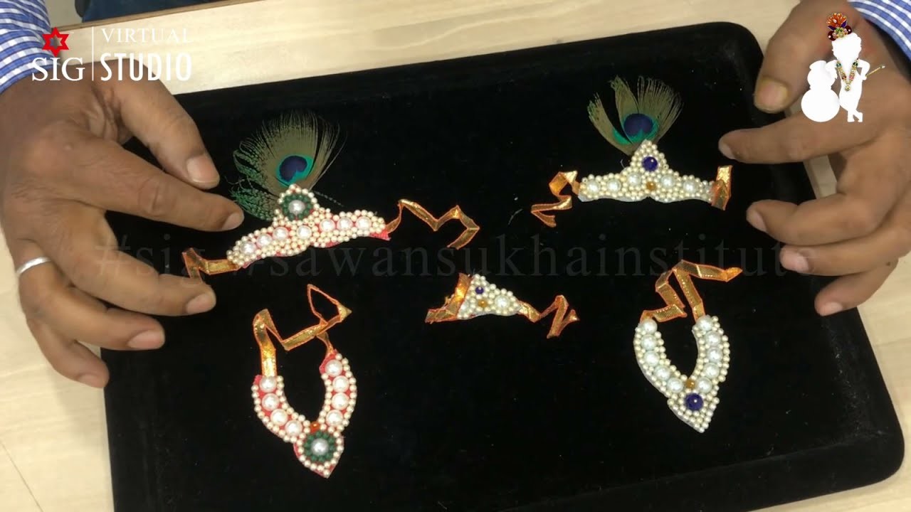 Gods Jewellery Making - Janmashtami Special - Krishnaji ka jewellery banaye ghar baithe