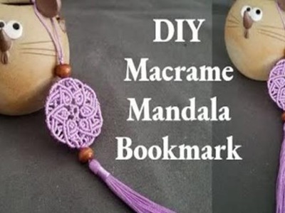 Macrame Mandala | DIY Mandala Bookmark | Handmade Gift Tutorial | 曼达拉书签
