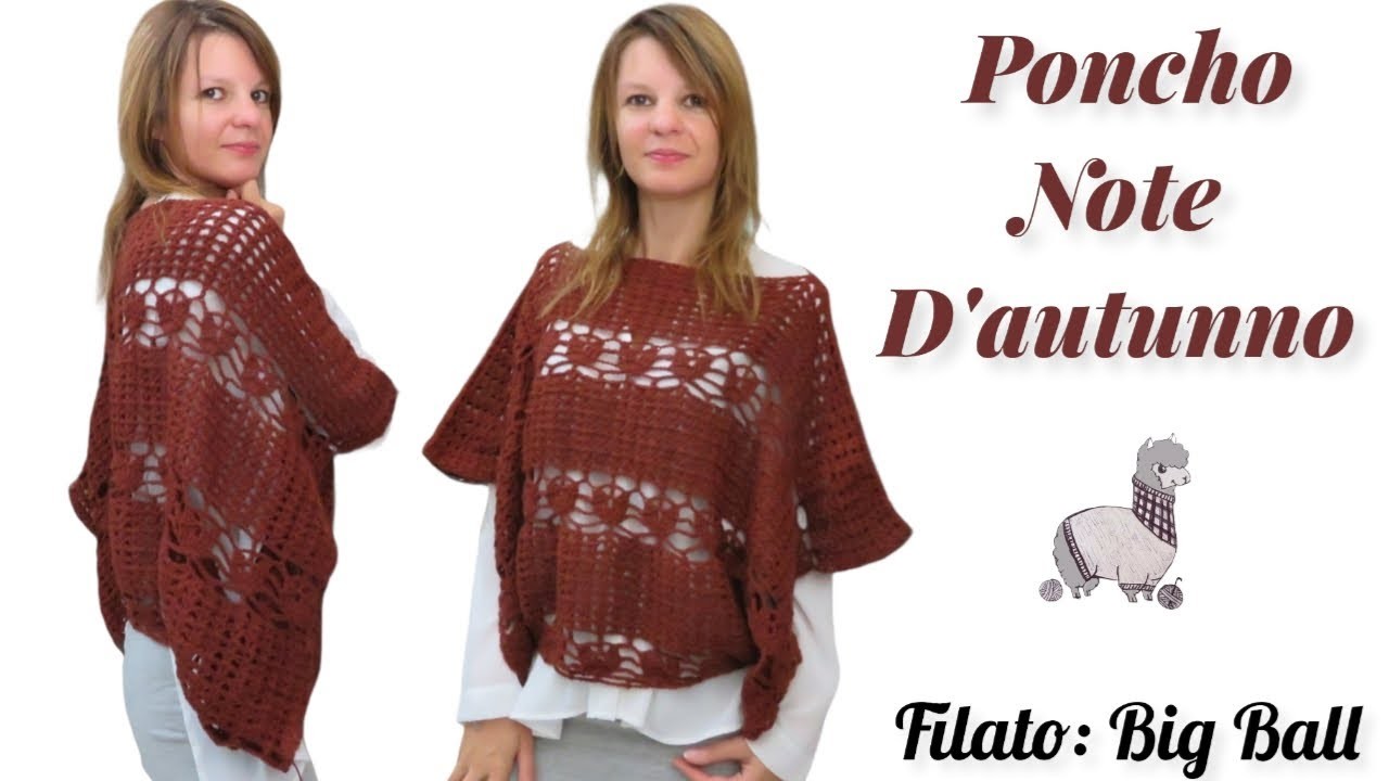 Poncho Note d'Autunno