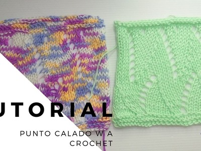 Punto calado W a crochet