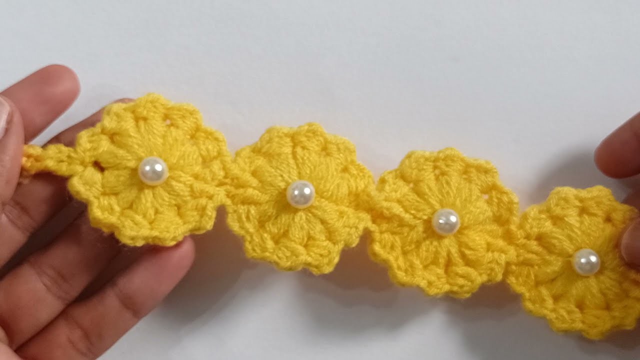 Crochet Flower Headband. क्रोशिया से बुनये हेर बेल्ट. Hindi Tutorial